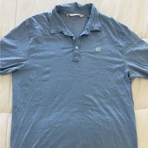 Travis Mathew Sky Blue Polo Shirt